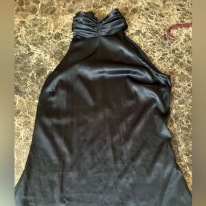 Elegant Black Halter Dress